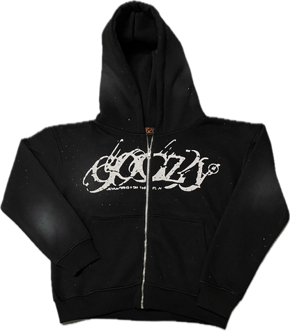 RHINESTONE ZIP UP